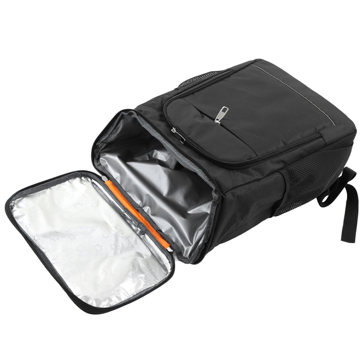 Thermal Cooler Backpack Large Capacity Hot Cold Insulation Bag for Outdoor Camping Picnic Black