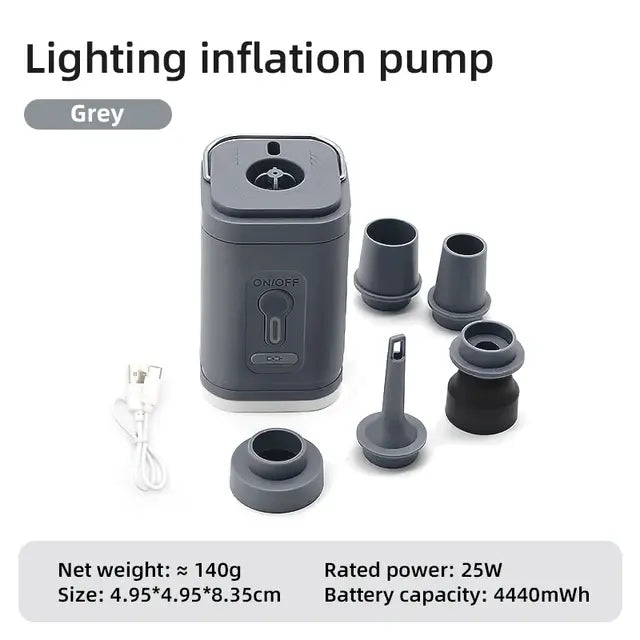 3 in 1 Electric Air Pump With Lights