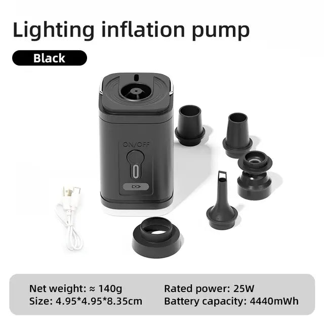 3 in 1 Electric Air Pump With Lights