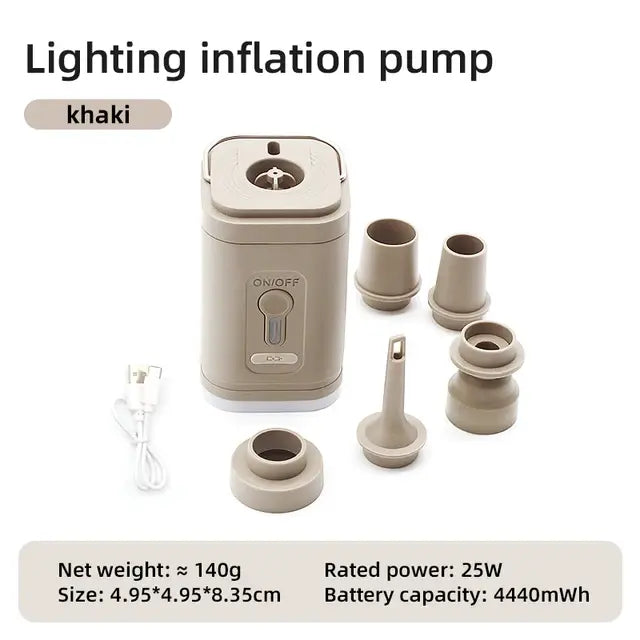 3 in 1 Electric Air Pump With Lights